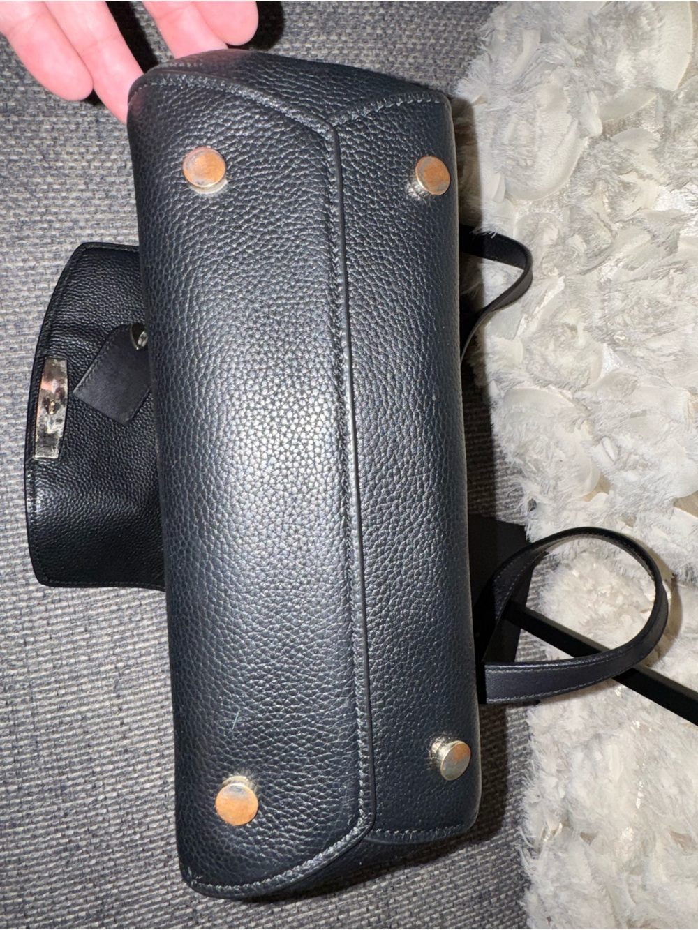 Kate Spade Black Pebbled Leather Backpack Purse - Picture 8 of 9
